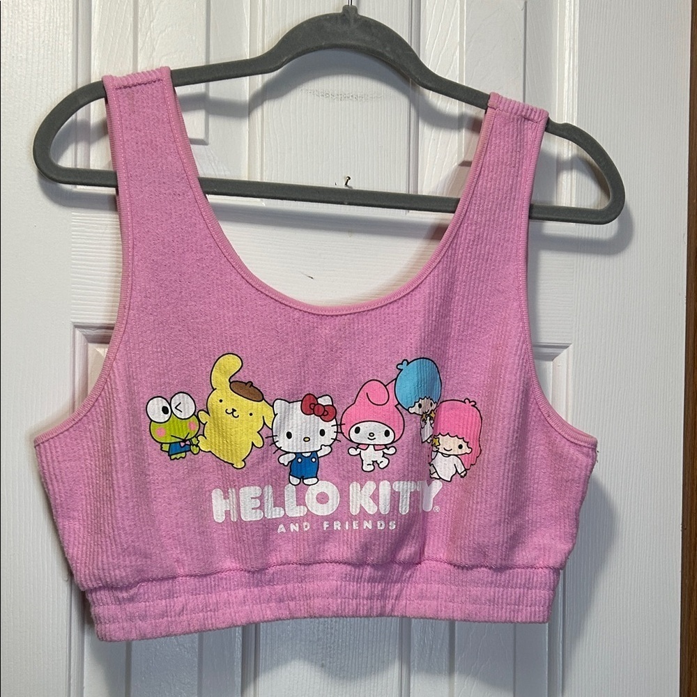 Hello Kitty Pink Crop Top Bra